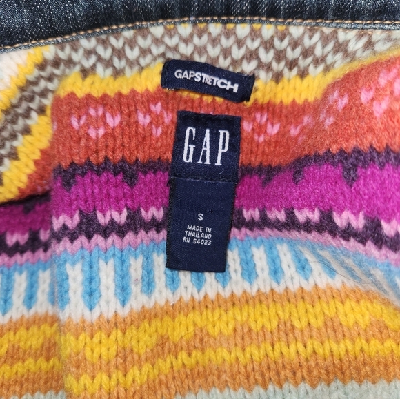 Women's Gap Jean Jacket With Lambs' Wool Lining Size Small - Picture 6 of 7